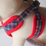 （受注制作）ハーネス　Blue Tartan