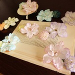 新色追加＊ひかえめ女子のお花クリップ