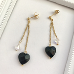 キラキラ✴︎ブラックハートピアス