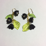 黒鈴蘭 k16gp金具    【ピアス】