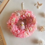 春色ことりのミニリース　ピンク