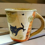 ＊天野栄治＊黒猫マグカップ