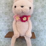  Happy Cat ❤️White(花首輪付)