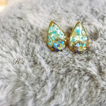 きらめくレジンピアス