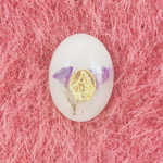  Statice ring💜 white