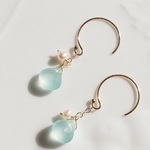 海のしずくピアス（14kgf）