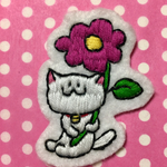 花傘ねこのワッペン