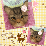 里親様募集！猫にゃんこ羊毛フェルトストラップ