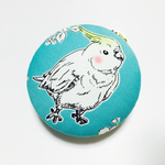 【再販】オカメインコの8.5cmマカロンポーチ＊ミントグリーン＊0711