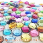 No.1290　丸型アクリルストーン　８mm MIX４００個セット
