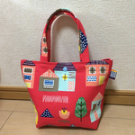 mikuma0309様専用！北欧風生地☆ランチバックとくまちゃん巾着セット！