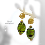 ✧‧˚Lime color  Gold Line Pierce✧‧˚