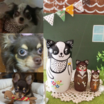 M様ペットオーダー品＊チワワマトリョーシカ＊仲良し３びき