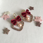 New! パールがキラリ＊かぎ編みピアス♡
