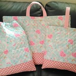 大きいバックが嬉しい❗️ハート音符可愛いを欲張り　入学３点セット