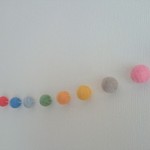 ＊new＊クレヨンカラー フェルトボールのガーランド