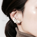 swarovski × cottonpearl イヤーカフ