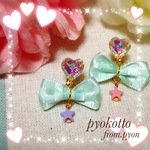 魔法のリボンとお星さま☆クリーミィマミやきゃりーぱみゅぱみゅが好きな方に♡プチぷらアクセ【ぴょこっと店】
