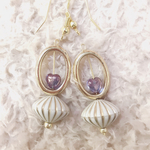  vintage💜 circle heart pierce