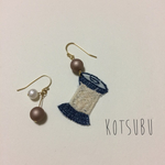 ちょこんとbobbinのピアス*。ミナペルホネン