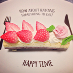 ピンクローズベリーケーキバレッタ【フェイクスイーツ】