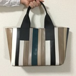 レザーパッチワークトートバッグ285