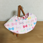 【送料込】☆使い勝手一番☆まんまるスタイ＊お花なリボン