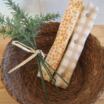 ベビーカーやチャイルドシートに！サイズがあえば色々使える　花柄ストライプ柄×チェック柄