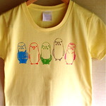 パステルセキセイインコのTシャツ 