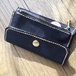 値下げ中！刻印無料‼︎ファスナーポケット付きキーケース