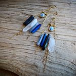 DarkNIGHT Crystal earrings Virgin Mary