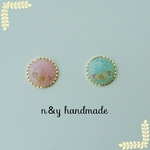 ☆春色まんまるピアス、イアリング☆