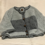 毛糸七分袖カーディガン