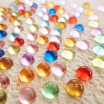 【送料無料】　No.1296　丸ポコ５mm クリアMIX２００個セット