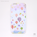 送料無料★気球柄スマホケース★水彩風★iPhone