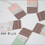 板チョコレートのギフトタグ 6枚入り