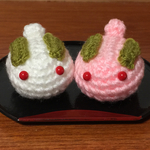 【再販7】雪うさぎと桜うさぎのなかよしセット