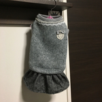あったかグレーワンピース