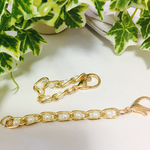 3本セット！バックチャーム金具 パール