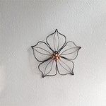 ＊壁の花の魅力＊　ブラウン　Ｓサイズ　ワイヤークラフト