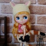 るびぃ12[三毛猫ワンピ3点セット]ブライス アウトフィット Blythe
