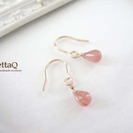 再販【K14GF】インカローズのピアス