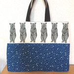 くま×星空  レッスンバッグ
