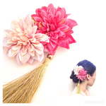 桜色.2wayタッセルヘアクリップ