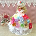 リカちゃん お姫様ドレス 一点物☆ お花畑