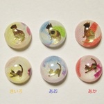 ファブリックレジン　ネコピアス
