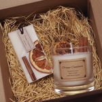 オレンジシナモン🎁サシェ＆キャンドルギフトＢＯＸ