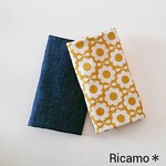 抱っこ紐よだれカバー yellow daisy × denim
