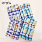 チェック柄♡よだれカバー・よだれパット