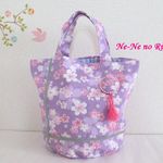 バケツトートバッグ　桜